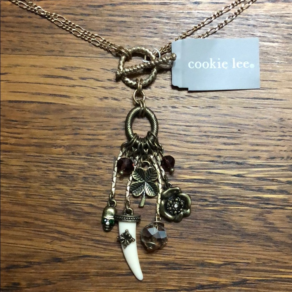 Cookie Lee Gold Fortune Necklace